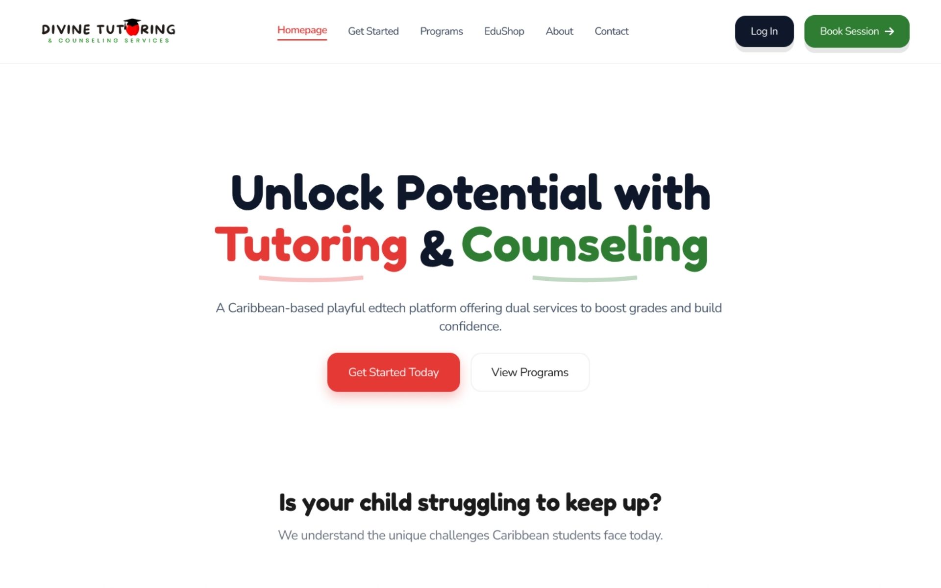 Divine Tutoring 242 website