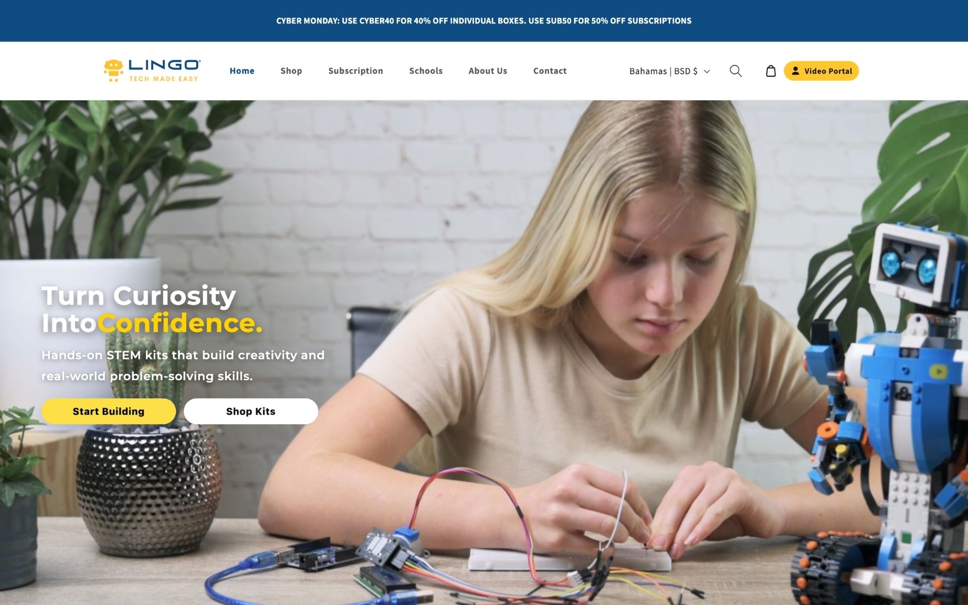 LINGO Shopify education platform